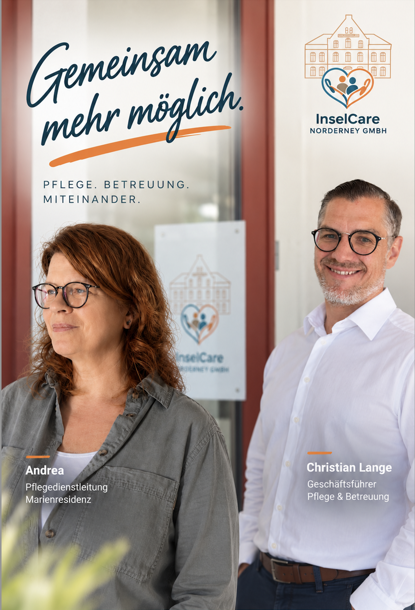 Andrea und Christian – das Leitungsteam von InselCare Norderney