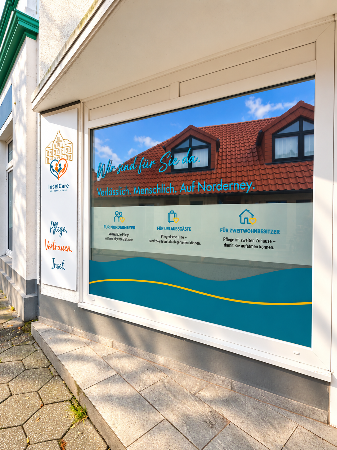 Büro der InselCare Norderney GmbH, Fischerstraße 6 Ecke Jann-Berghaus-Straße